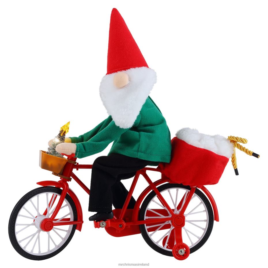 Mr. Christmas Decoration 11" Animated Cycling Gnome 000XL208