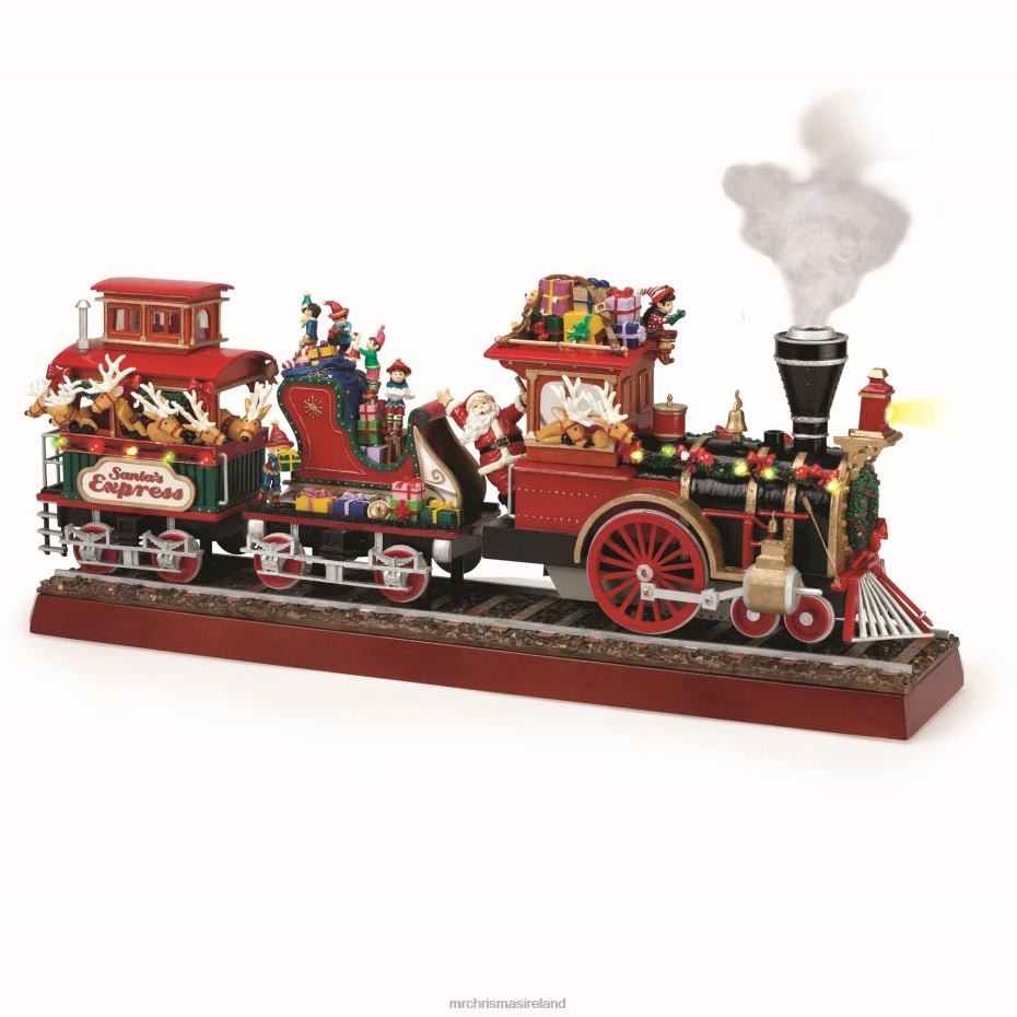 Mr. Christmas Decoration 16.75" Animated Santa's Express 000XL193
