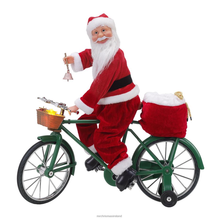 Mr. Christmas Decoration 23" Animated Cycling Santa 000XL177