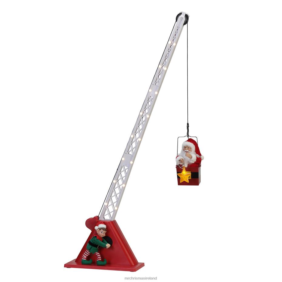 Mr. Christmas Decoration 44" Animated Christmas Crane-White Santa 000XL205