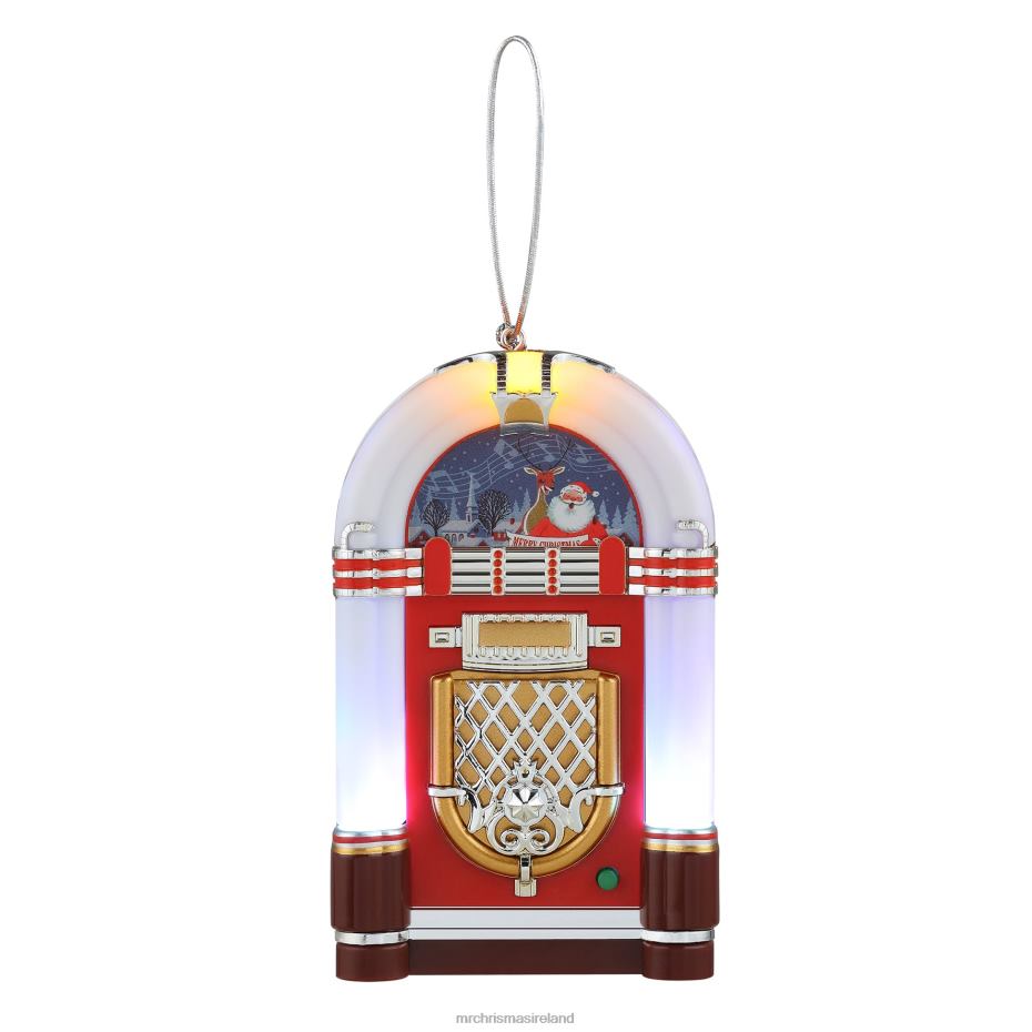 Mr. Christmas Decoration 4.9" Retro Jukebox Ornament-White 000XL229