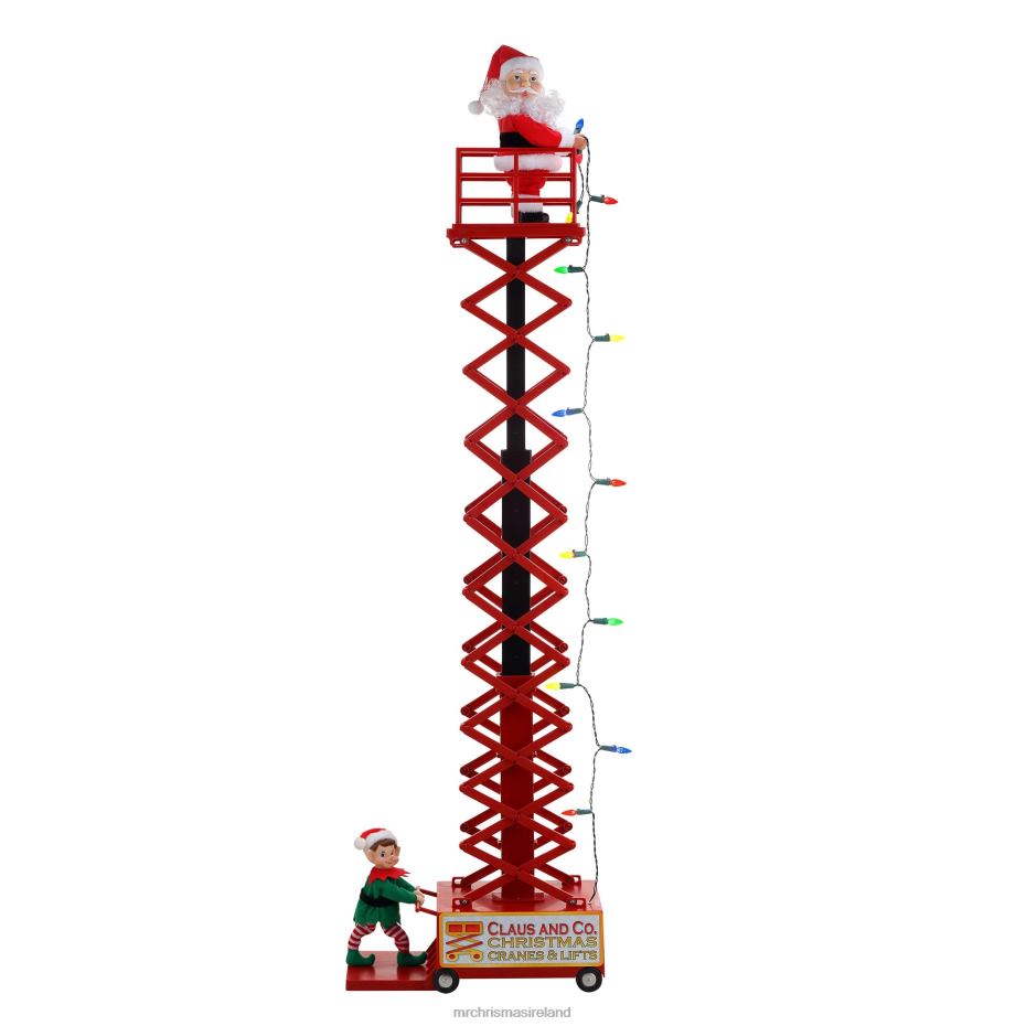 Mr. Christmas Decoration 50" Animated & Musical Santa's Lift-White 000XL179