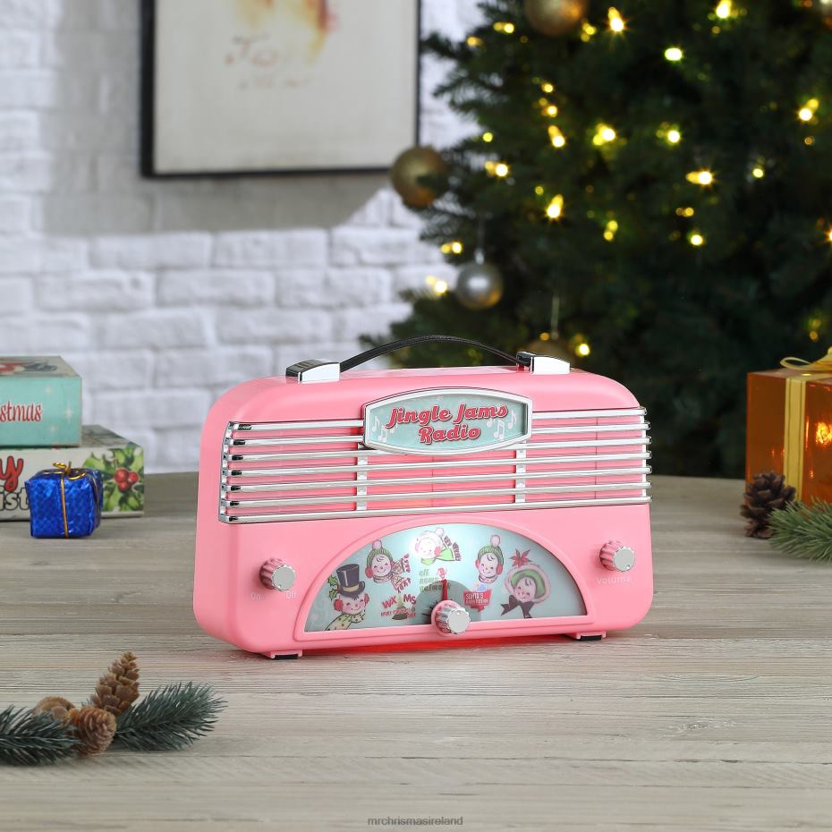 Mr. Christmas Decoration Retro Jingle Jams Radio-Pink 000XL230