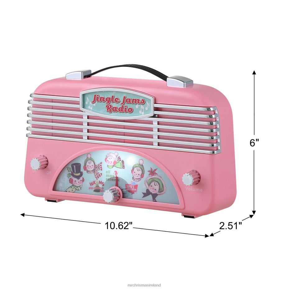 Mr. Christmas Decoration Retro Jingle Jams Radio-Pink 000XL230
