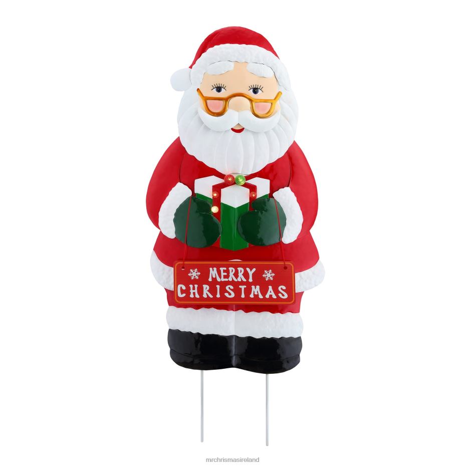 Mr. Christmas Decoration 32.5" Outdoor Metal Santa Sign 000XL260
