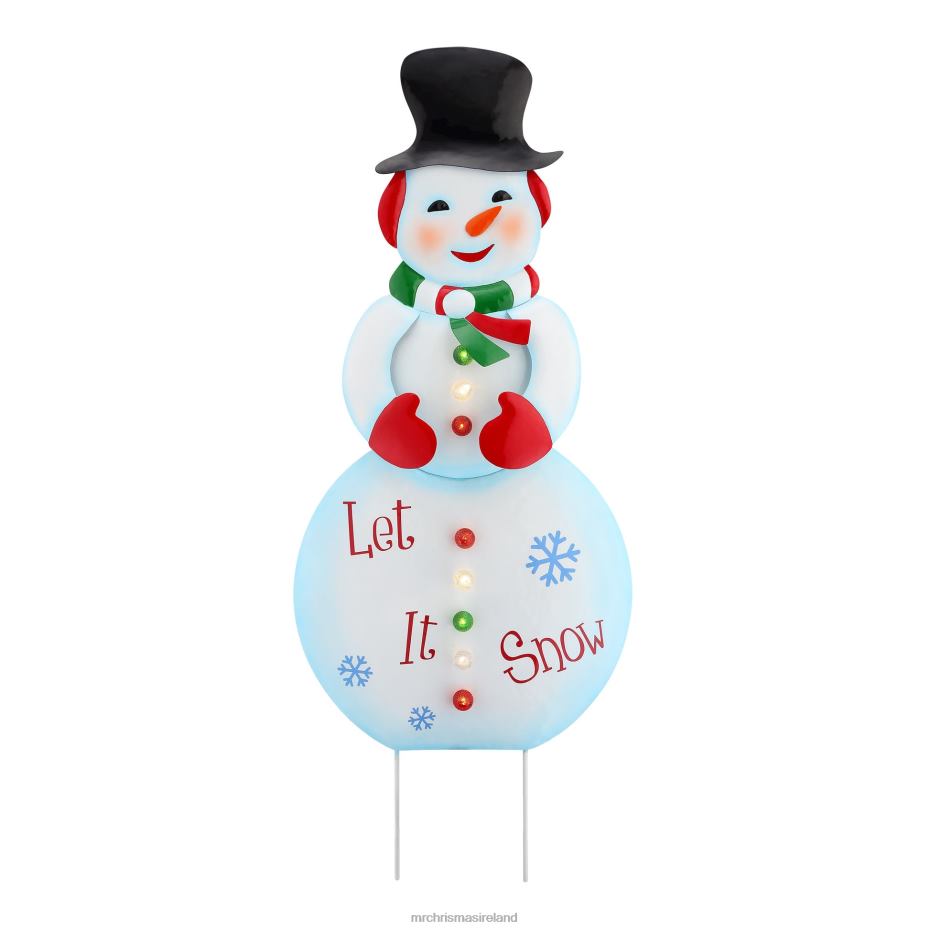 Mr. Christmas Decoration 32" Outdoor Metal Snowman Sign 000XL261