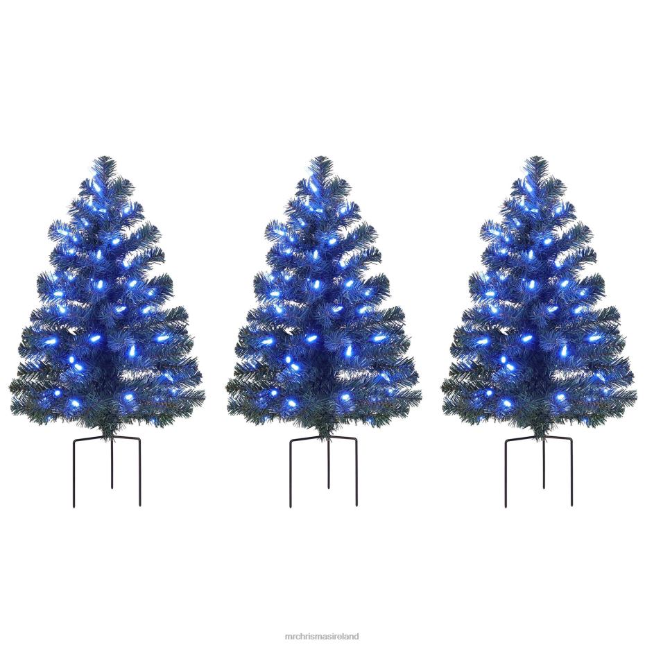 Mr. Christmas Decoration Alexa Enabled Pathway Christmas Trees-RGB Bulbs 000XL262