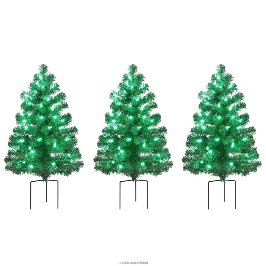 Mr. Christmas Decoration Alexa Enabled Pathway Christmas Trees-RGB Bulbs 000XL262
