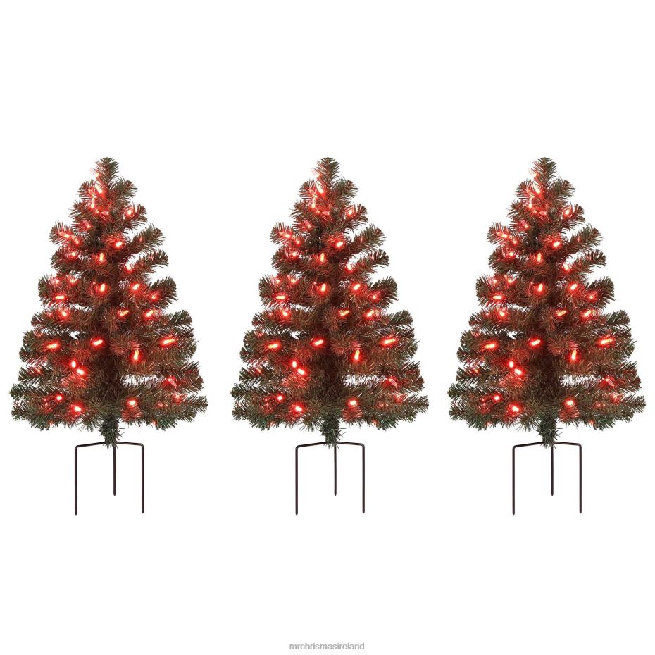 Mr. Christmas Decoration Alexa Enabled Pathway Christmas Trees-RGB Bulbs 000XL262