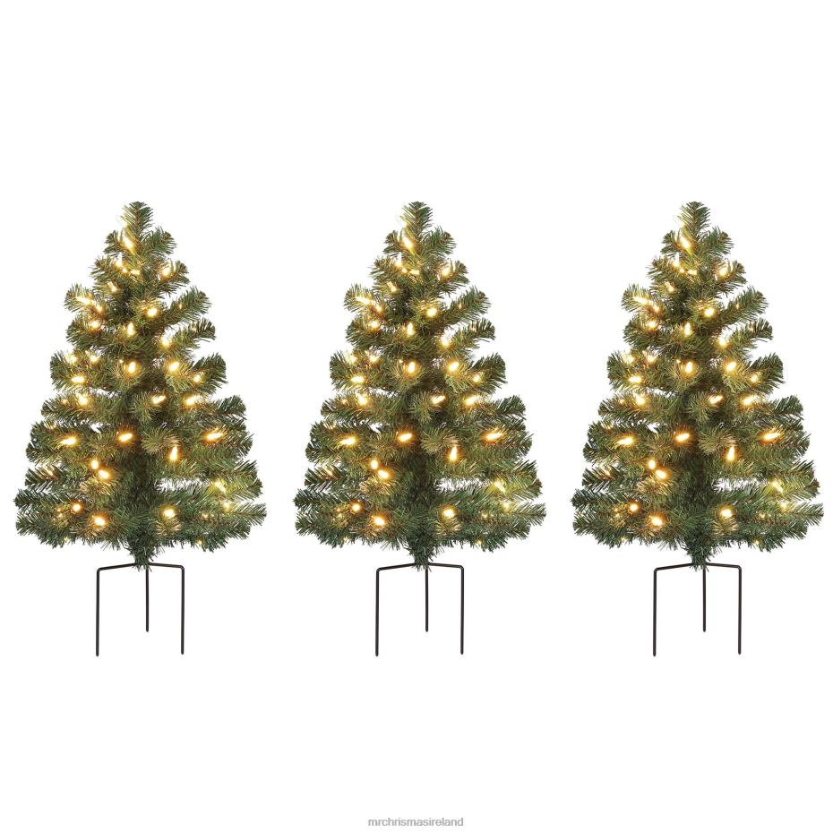 Mr. Christmas Decoration Alexa Enabled Pathway Christmas Trees-RGB Bulbs 000XL262