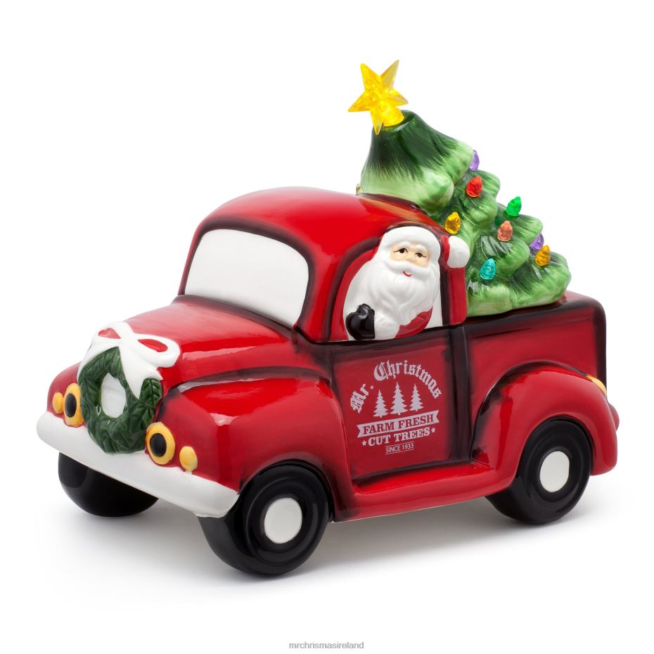 Mr. Christmas Decoration 10.5" Nostalgic Ceramic Lit Truck Cookie Jar 000XL101