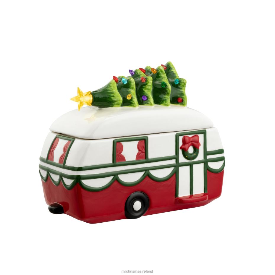 Mr. Christmas Decoration 11" Nostalgic Ceramic Lit Camper Cookie Jar 000XL102