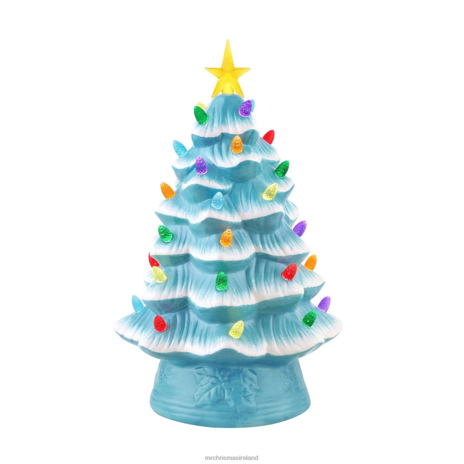 Mr. Christmas Decoration 12" Nostalgic Ceramic Tree-Light Blue 000XL115