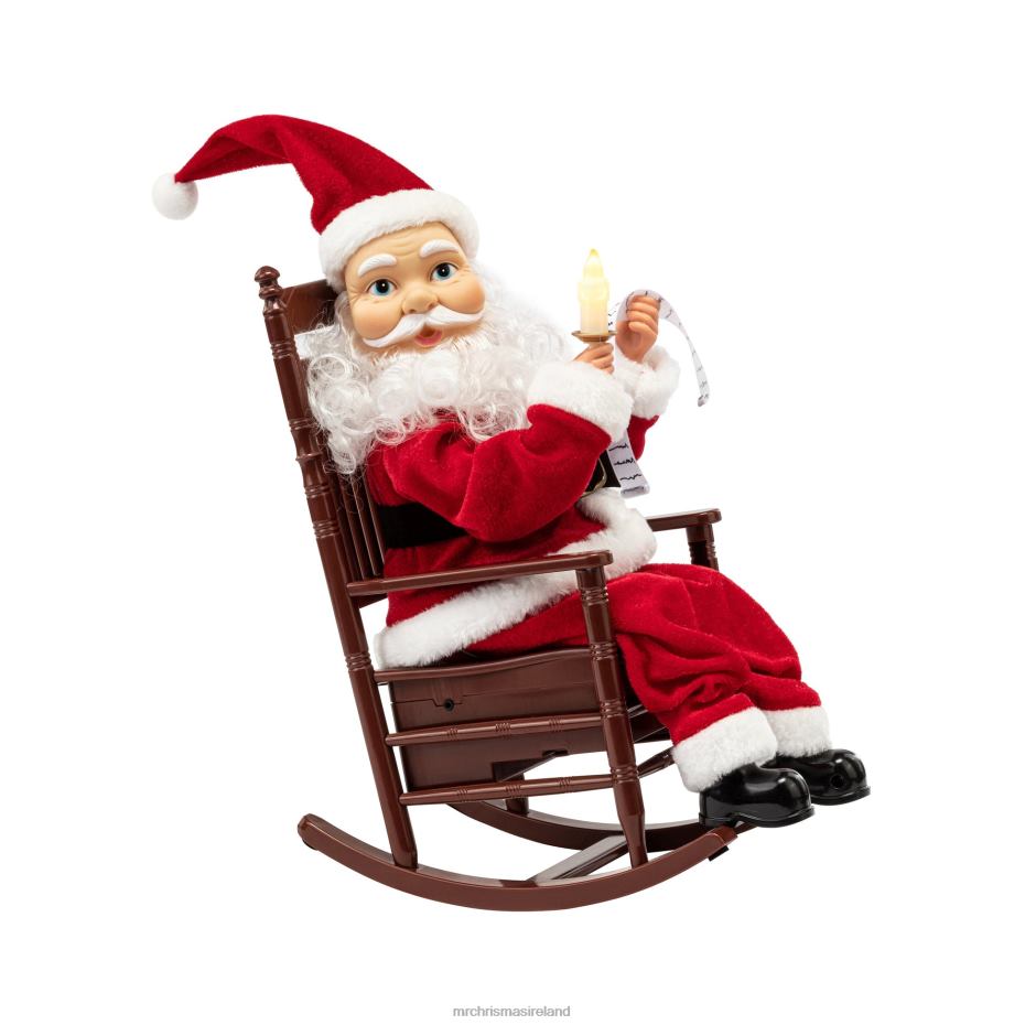 Mr. Christmas Decoration 13.5" Animated & Musical Rocking Santa 000XL129