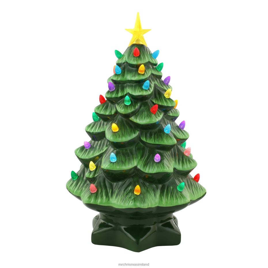 Mr. Christmas Decoration 14" Nostalgic Ceramic Tree-Green 000XL116