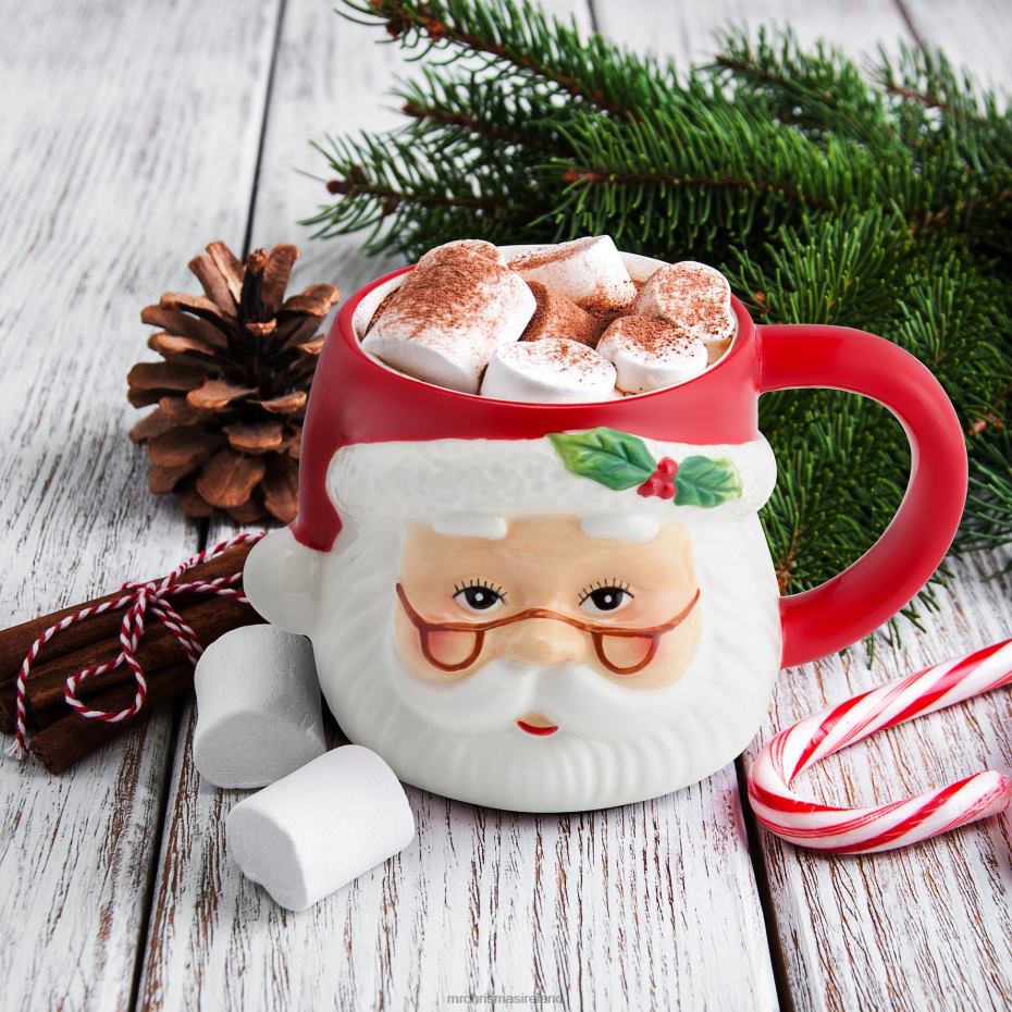 Mr. Christmas Decoration 16oz Nostalgic Ceramic Santa Mug 000XL75
