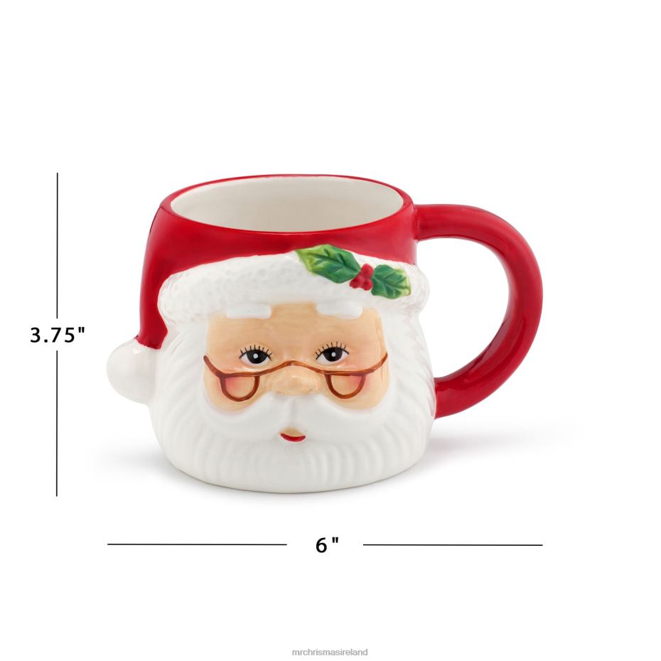 Mr. Christmas Decoration 16oz Nostalgic Ceramic Santa Mug 000XL75