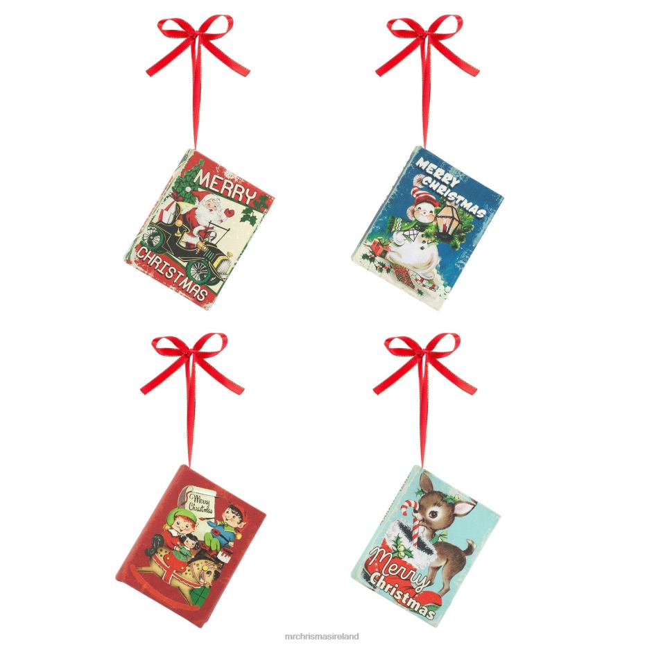 Mr. Christmas Decoration 3.75" Set of 4 Nostalgic Musical Songbooks 000XL125