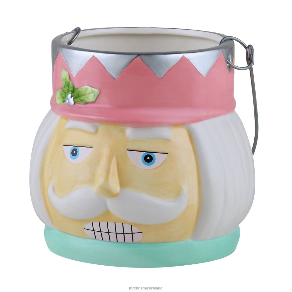 Mr. Christmas Decoration 5" Nostalgic Ceramic Container-Pastel Nutcracker 000XL128