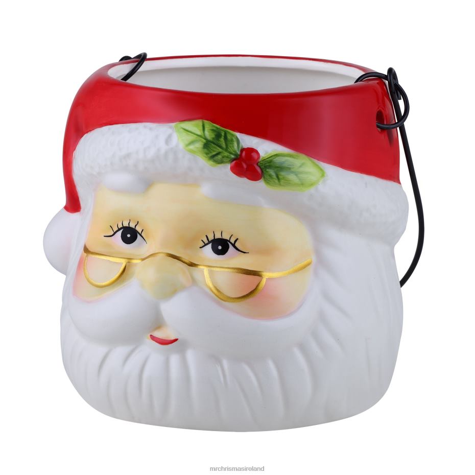 Mr. Christmas Decoration 5" Nostalgic Ceramic Container-Santa Claus 000XL126
