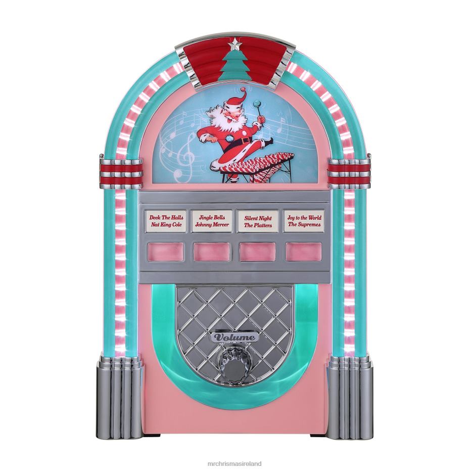 Mr. Christmas Decoration 9" Retro Jukebox-Pink 000XL133