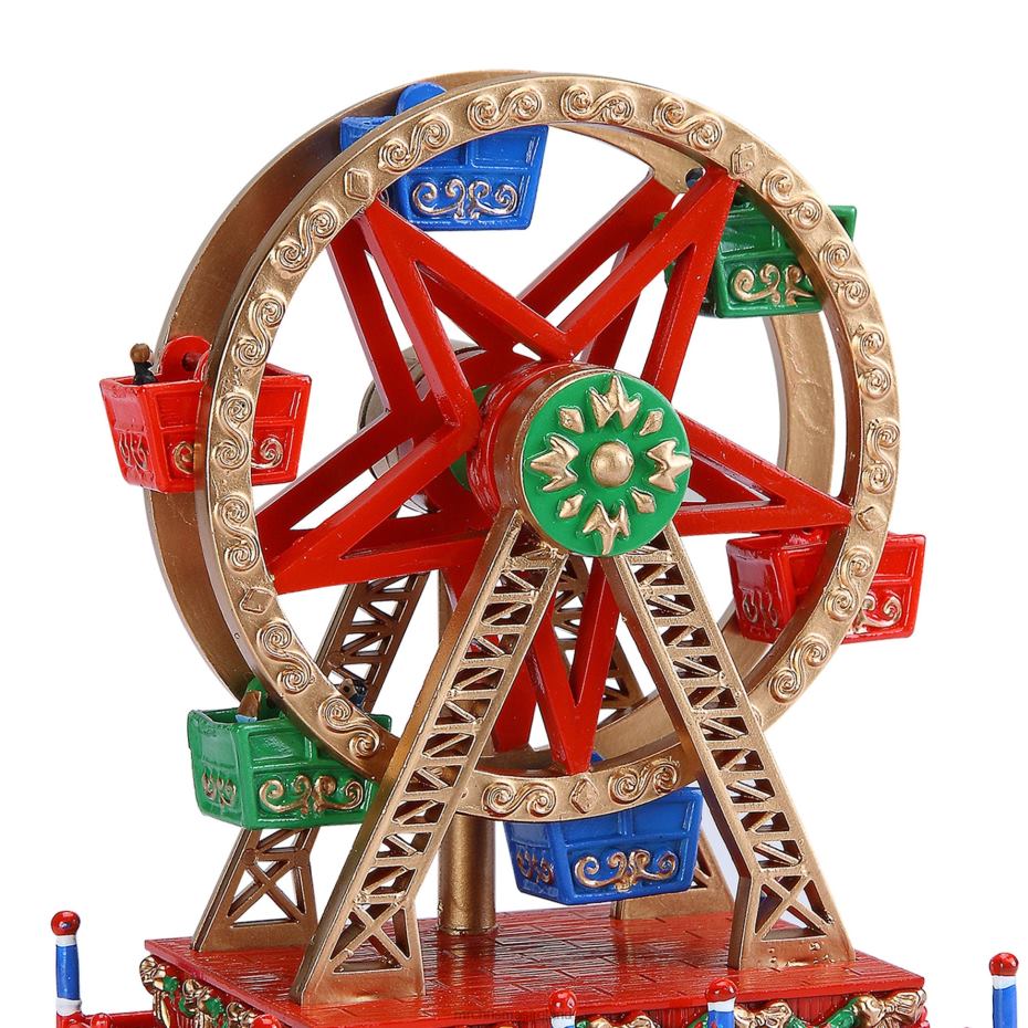 Mr. Christmas Decoration Mini Carnival Music Box-Ferris Wheel 000XL86