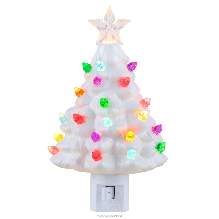 Mr. Christmas Decoration Nostalgic Ceramic Tree Nightlight-White 000XL123