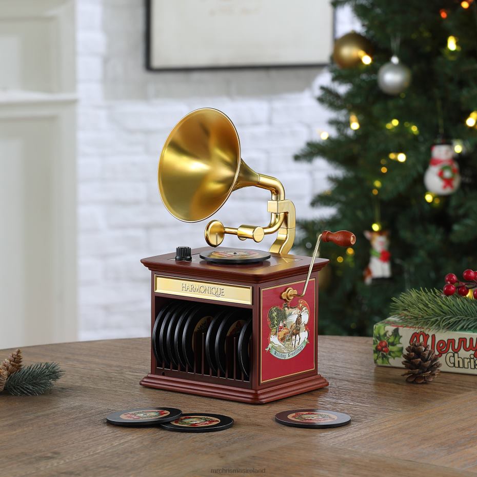 Mr. Christmas Decoration 90th Anniversary Collection-Musical Gramophone 000XL13