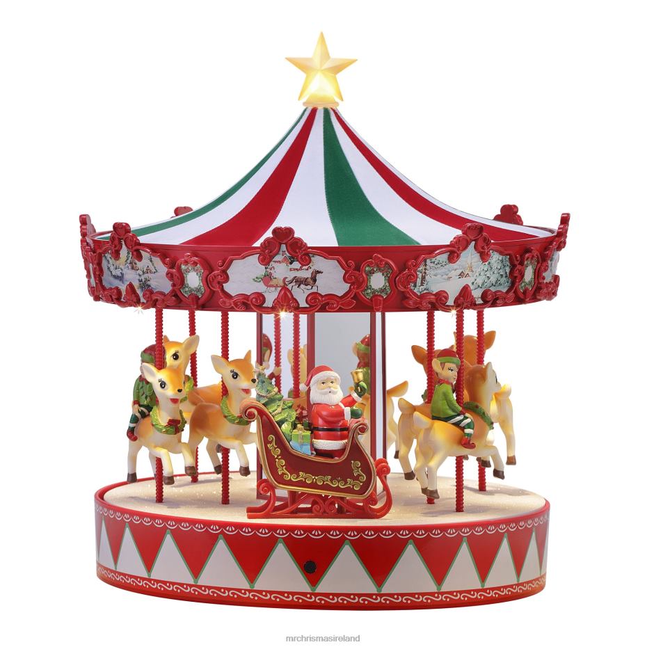 Mr. Christmas Decoration 14" Animated Vintage Carousel 000XL27