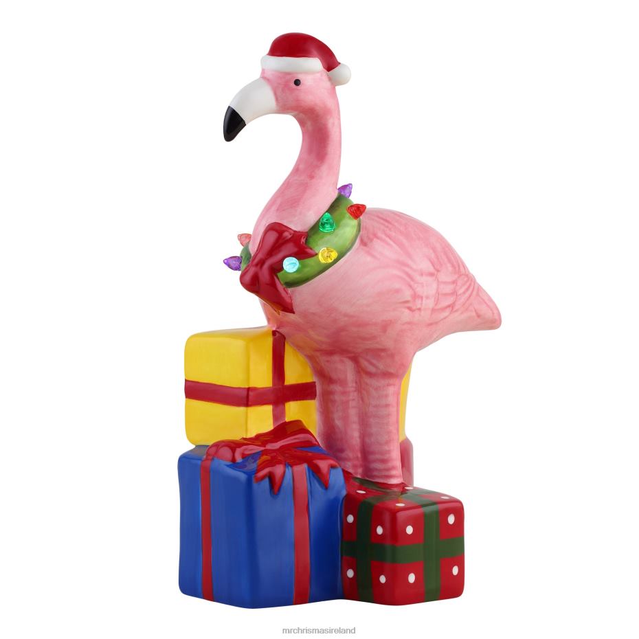 Mr. Christmas Decoration 10" Ceramic Beach Flamingo 000XL59