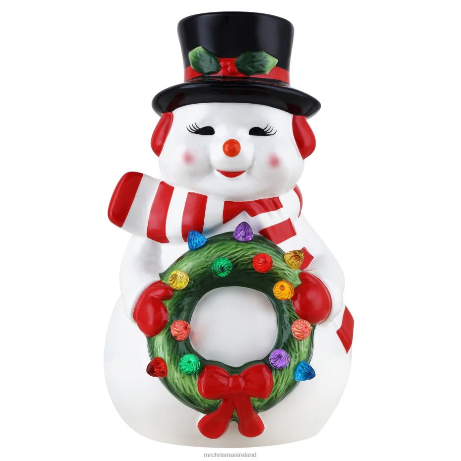 Mr. Christmas Decoration 12" Nostalgic Ceramic Figure-Snowman 000XL65