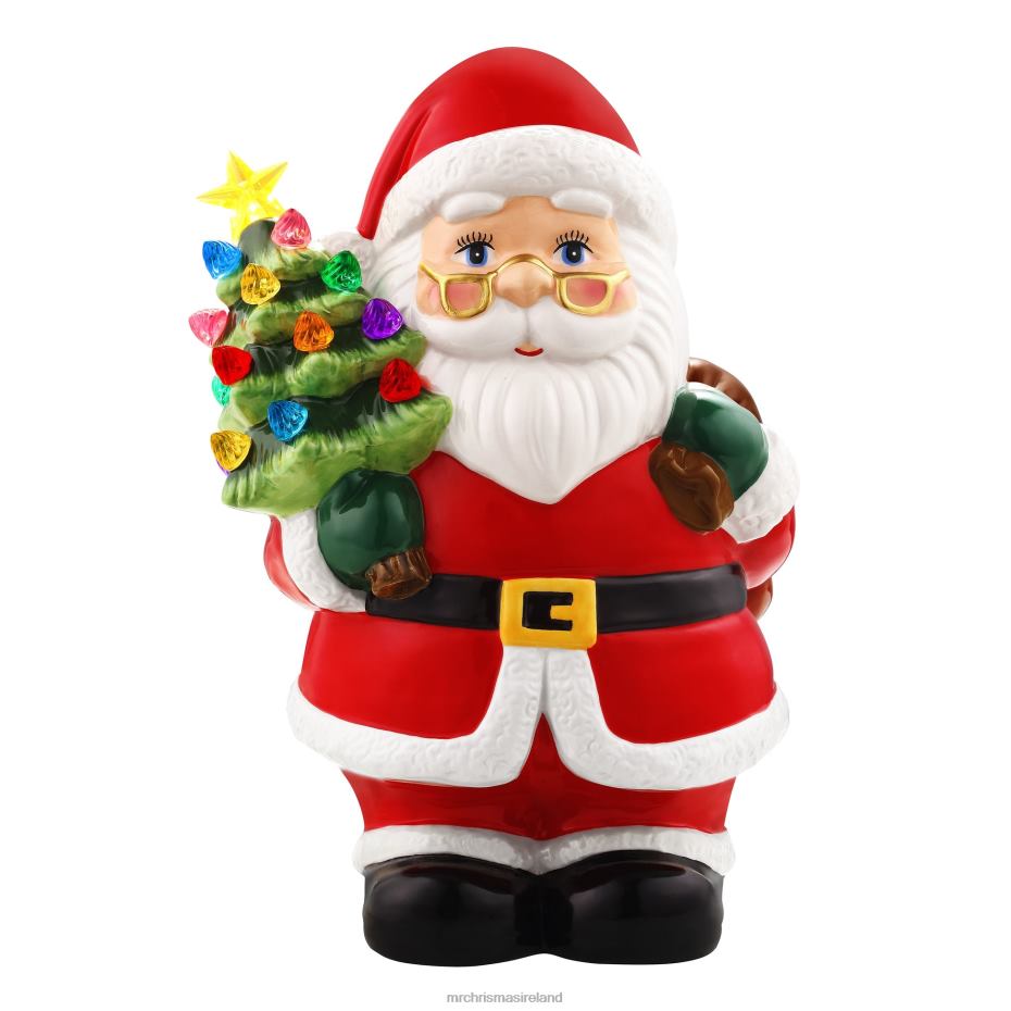 Mr. Christmas Decoration 12" Nostalgic Ceramic Figure-White Santa 000XL64