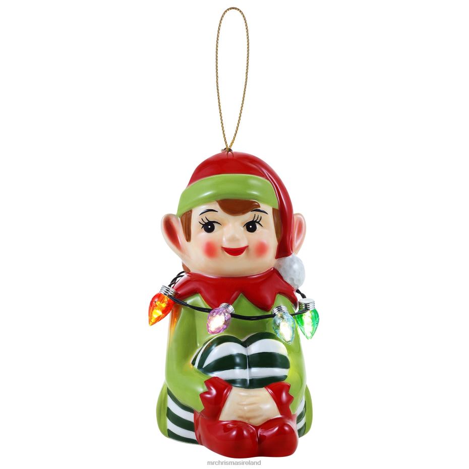 Mr. Christmas Decoration Mini Nostalgic Ceramic Figure-Elf 000XL68