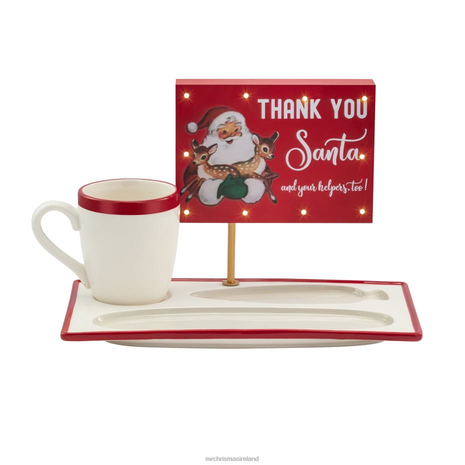 Mr. Christmas Decoration Night Before Christmas Milk and Cookies Serving Set 000XL263