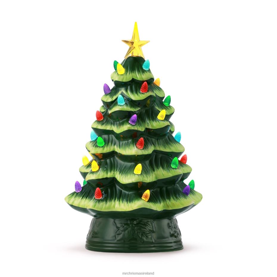 Mr. Christmas Decoration 12" Nostalgic Ceramic Tree-Green 000XL231