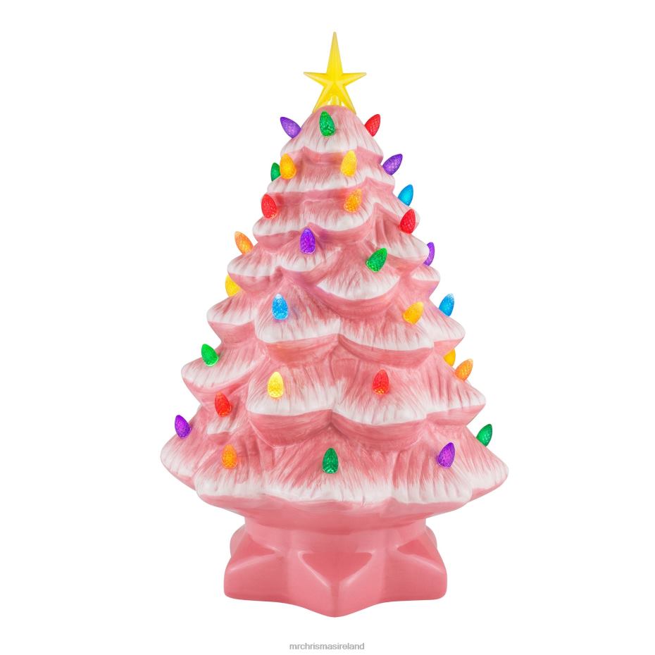 Mr. Christmas Decoration 14" Nostalgic Ceramic Tree-Pink 000XL234