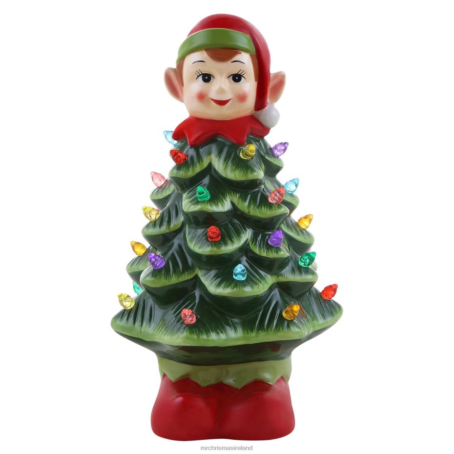 Mr. Christmas Decoration 15" Nostalgic Ceramic Elf Tree 000XL239