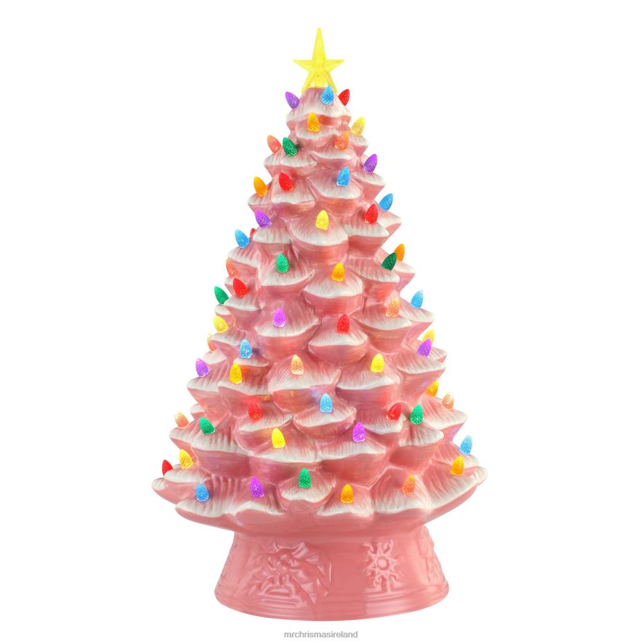 Mr. Christmas Decoration 18" Nostalgic Ceramic Tree-Pink 000XL235