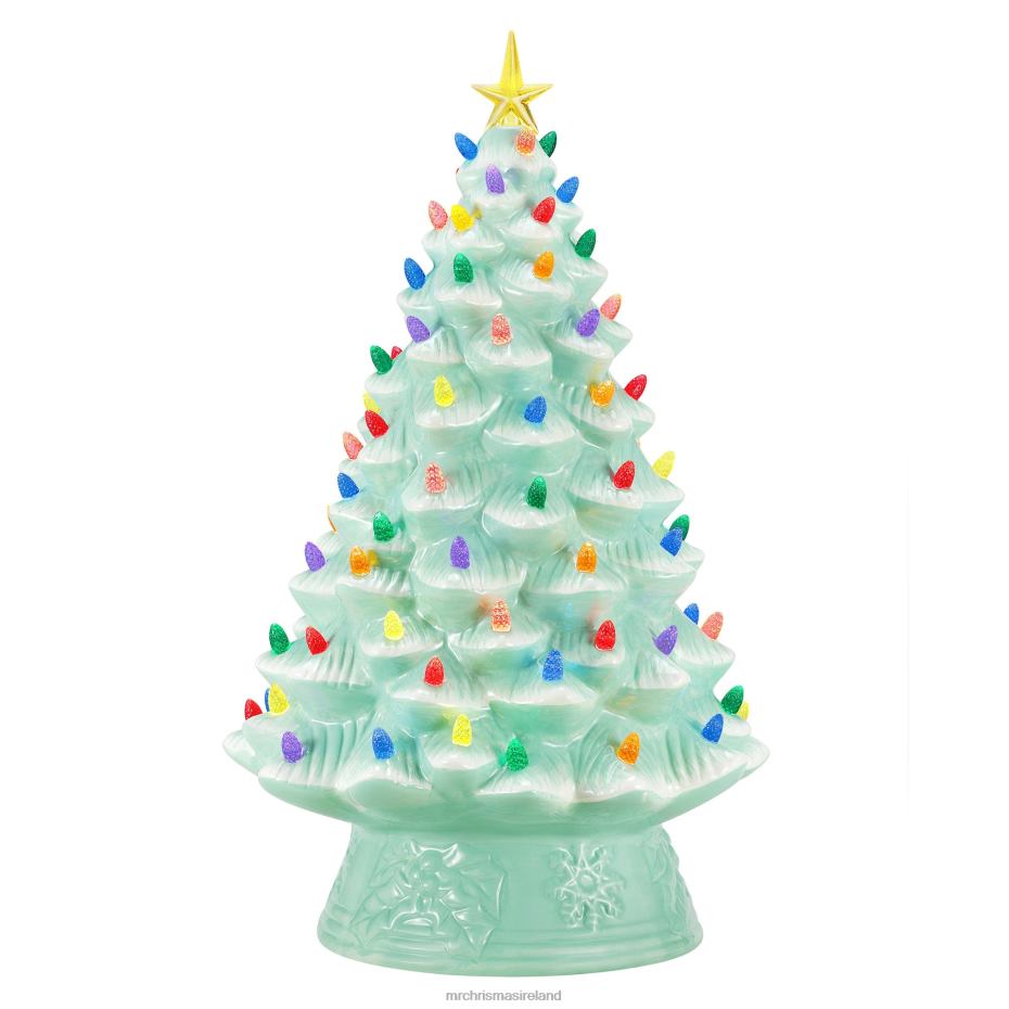 Mr. Christmas Decoration 18" Nostalgic Ceramic Tree-Seafoam 000XL238