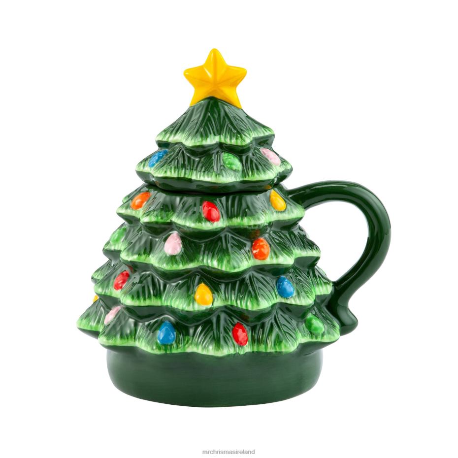 Mr. Christmas Decoration 6" Nostalgic Ceramic Tree Lidded Mug 000XL174
