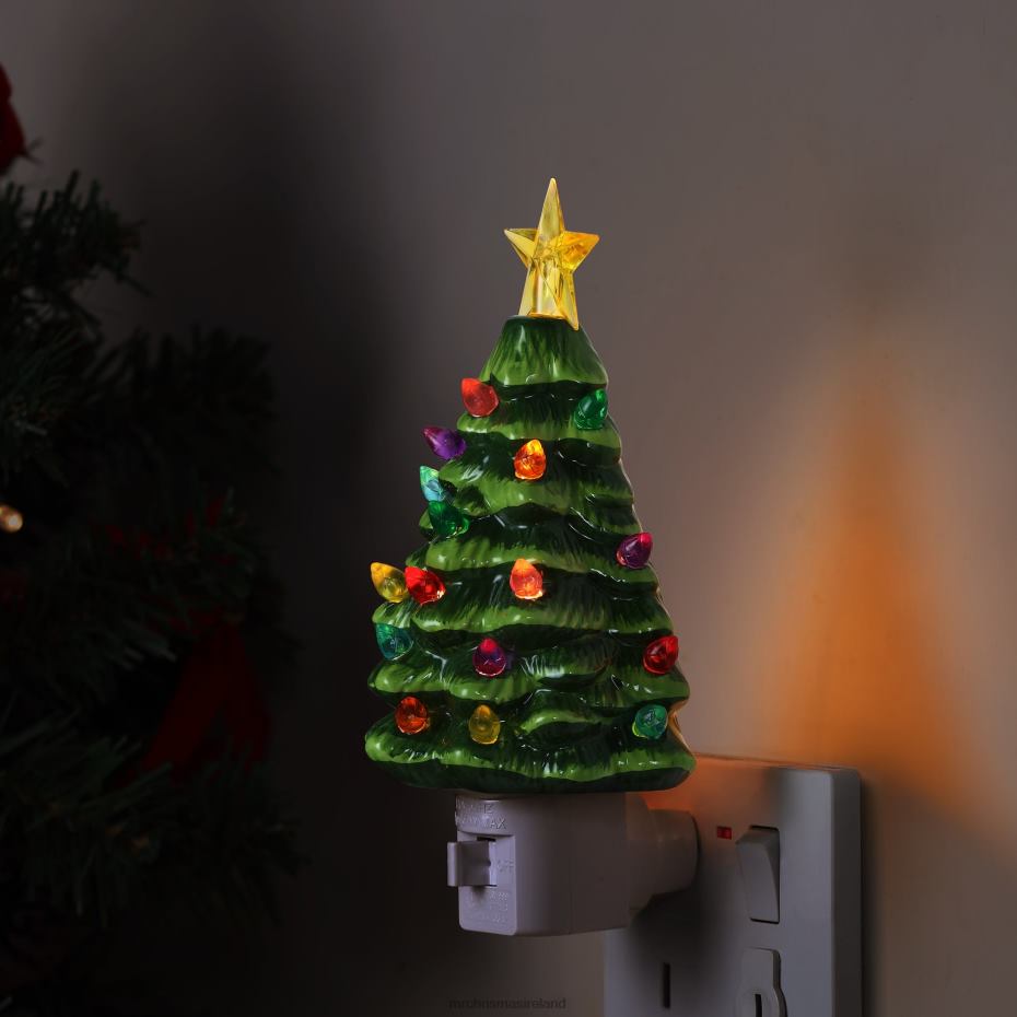 Mr. Christmas Decoration Nostalgic Ceramic Tree Nightlight-Green 000XL244