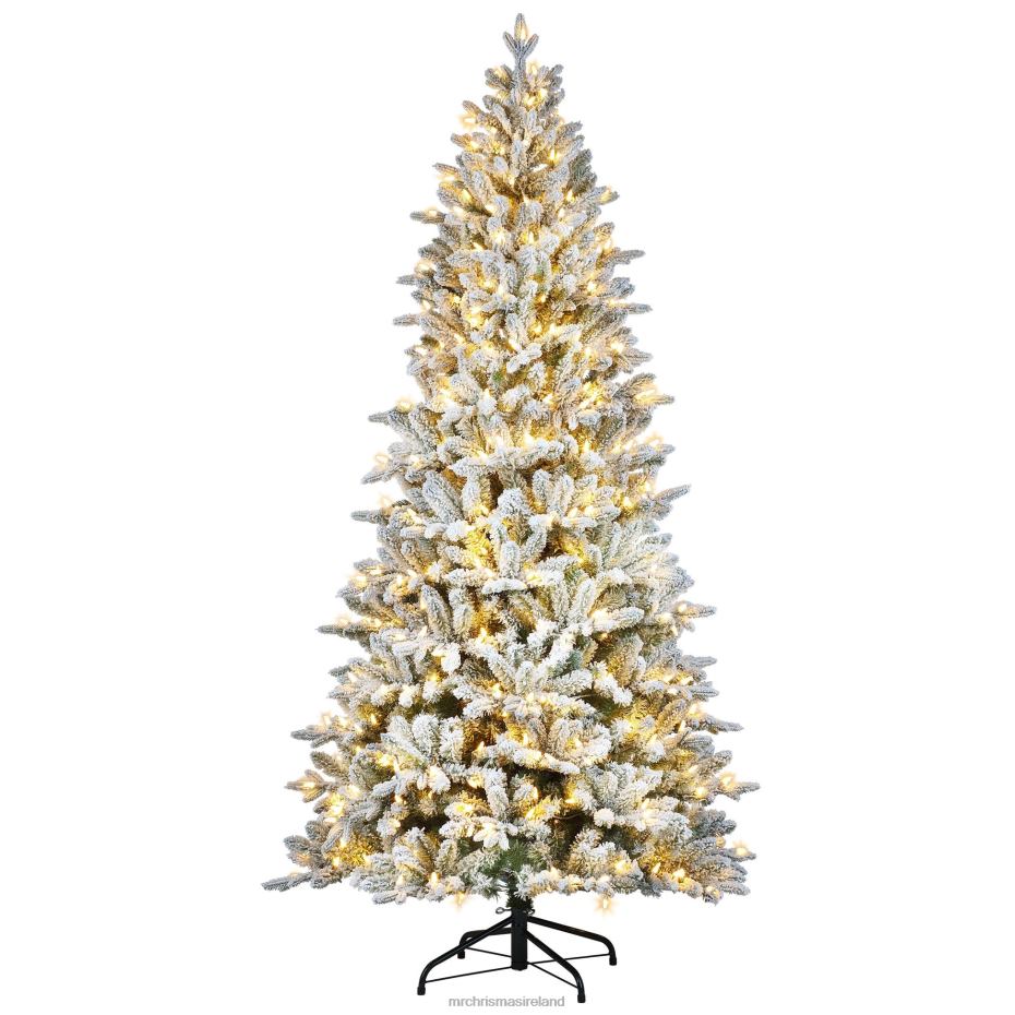 Mr. Christmas Decoration 6.5' Flocked LED 55-Function Tree with Alexa 000XL23