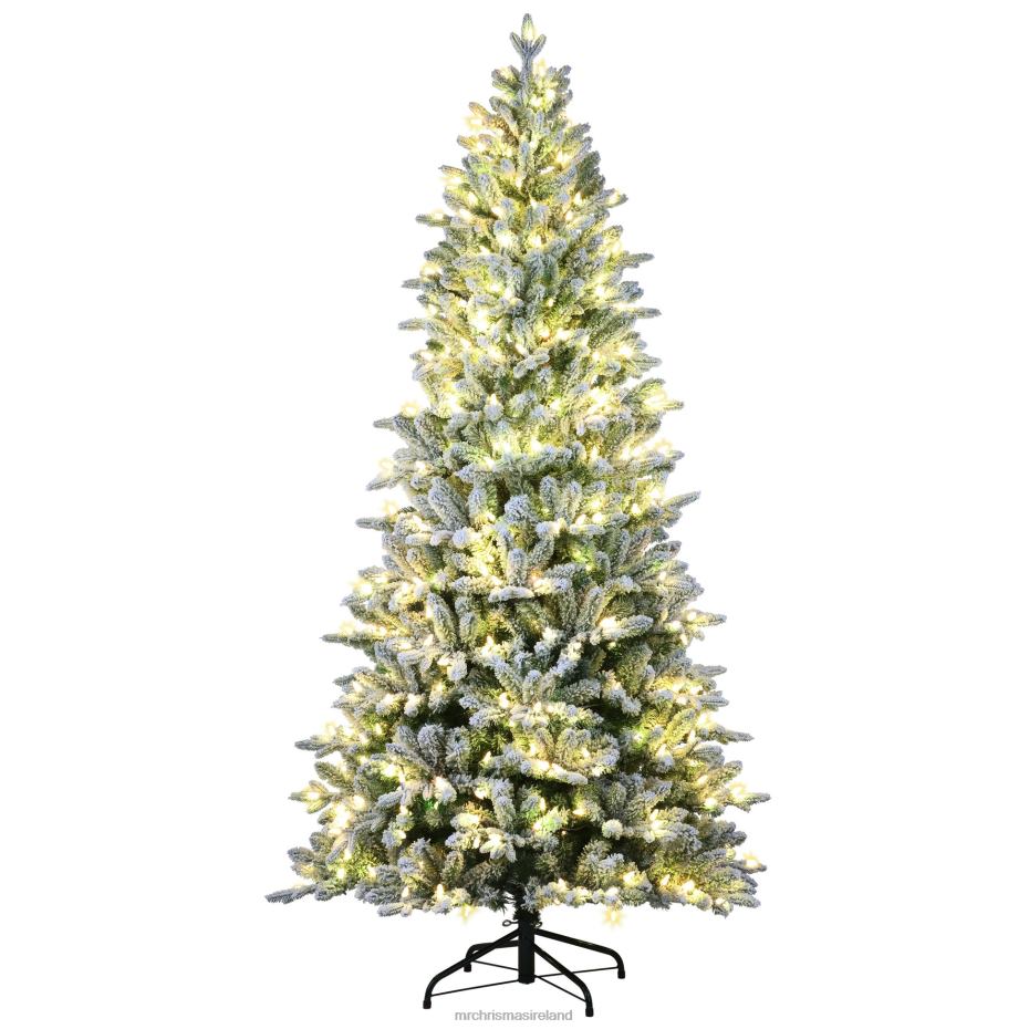 Mr. Christmas Decoration 6.5' Flocked LED 55-Function Tree with Alexa 000XL23