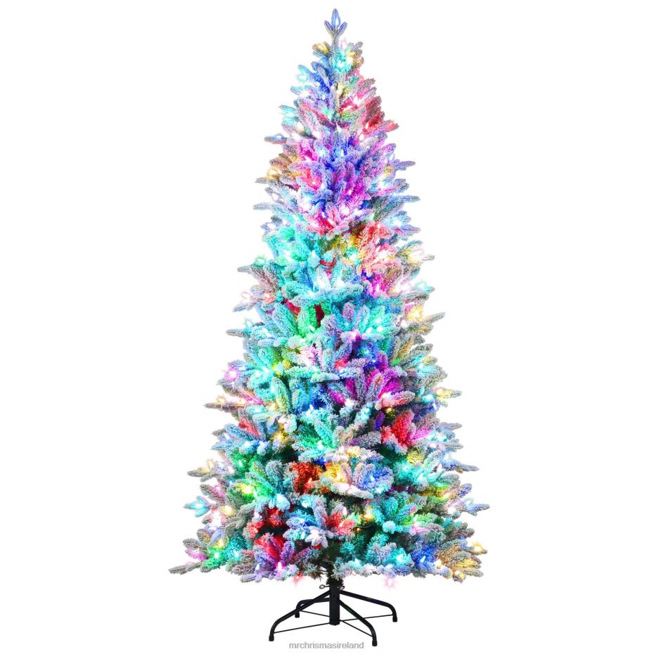 Mr. Christmas Decoration 6.5' Flocked LED 55-Function Tree with Alexa 000XL23