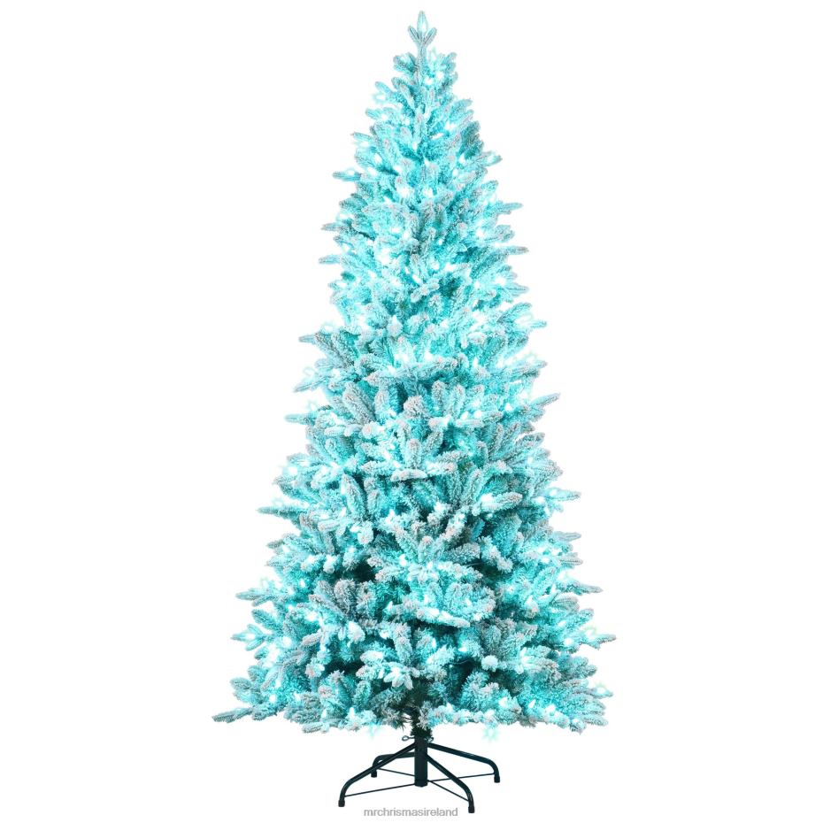 Mr. Christmas Decoration 6.5' Flocked LED 55-Function Tree with Alexa 000XL23