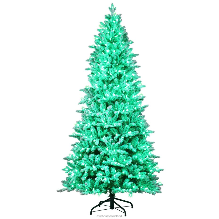 Mr. Christmas Decoration 6.5' Flocked LED 55-Function Tree with Alexa 000XL23