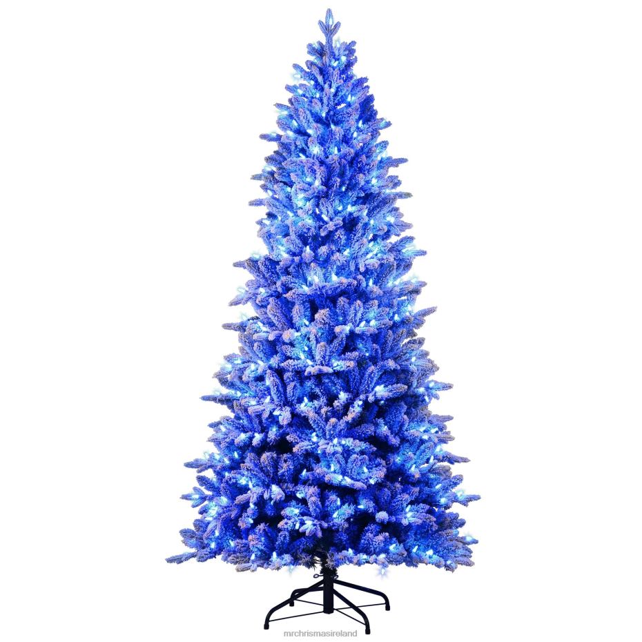 Mr. Christmas Decoration 6.5' Flocked LED 55-Function Tree with Alexa 000XL23