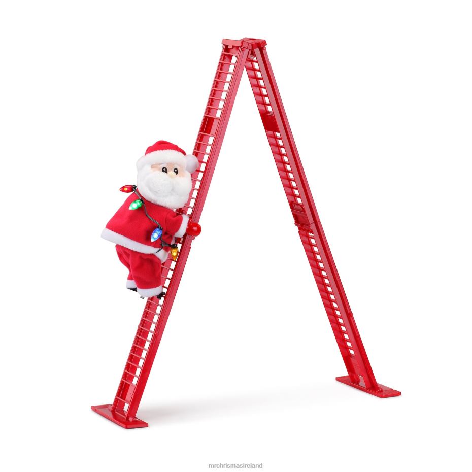 Mr. Christmas Decoration 17" Animated Tabletop Climbing White Santa 000XL45
