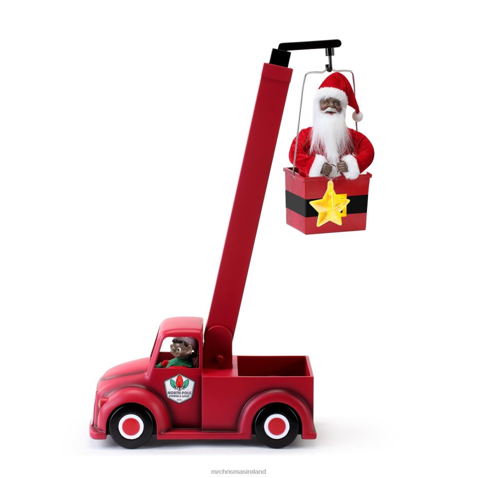 Mr. Christmas Decoration 43" Animated North Pole Lighting Crew-Black Santa 000XL165