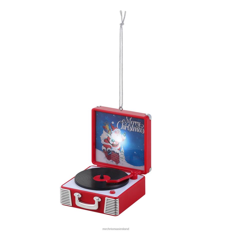 Mr. Christmas Decoration 3.8" Retro Vinyl Record Player Ornament 000XL146